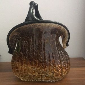 Vintage Murano Hand Blown Glass Purse
